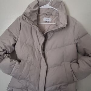 Reiss Dex Beige Puffer Jacket Women's Size XS